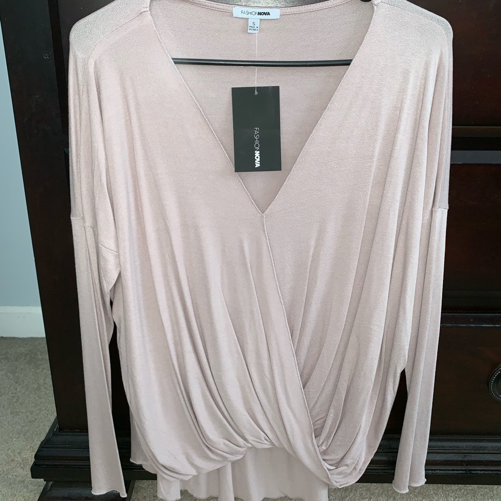 Long sleeve slouch shirt